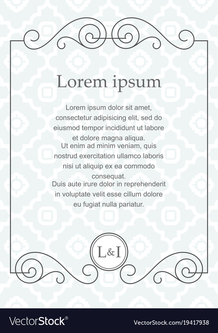 Background with calligraphic decorative elements