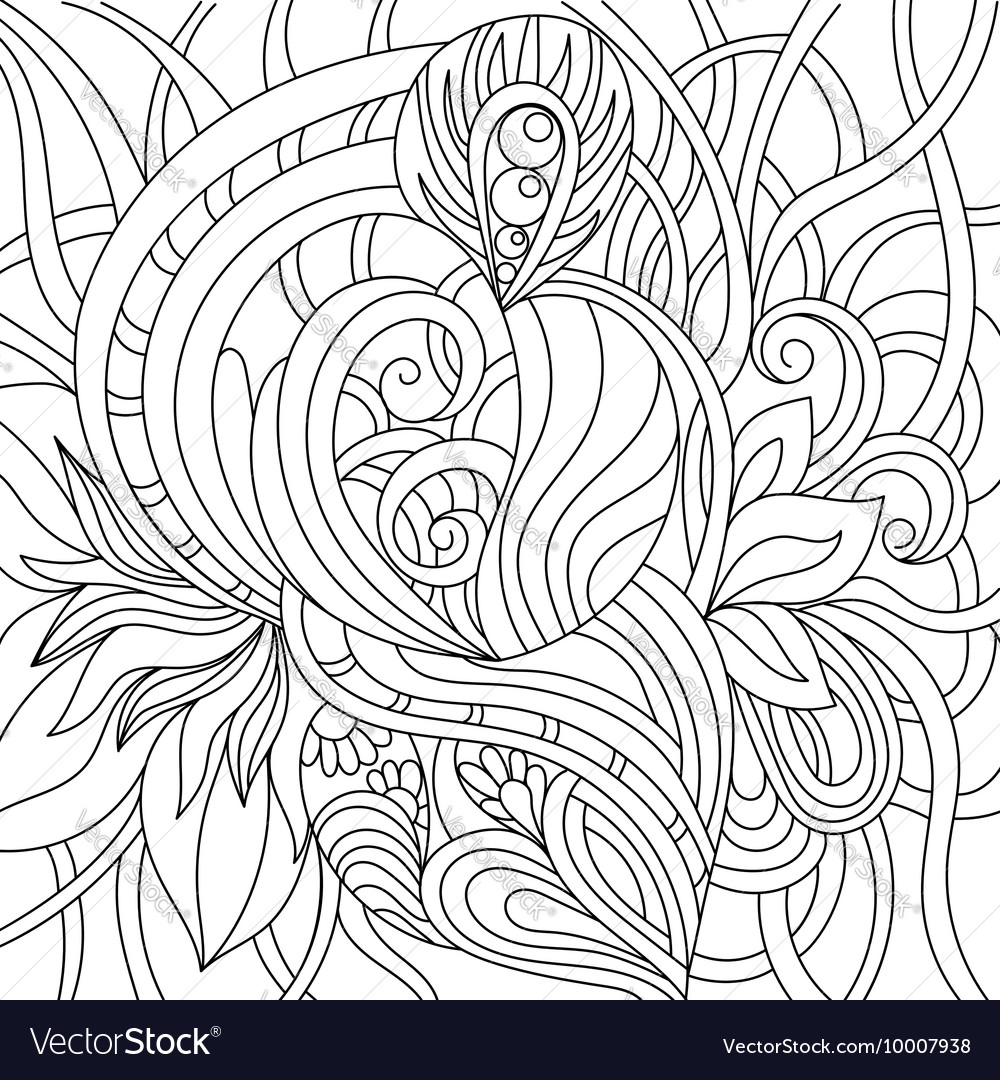Black and white pattern in a entangle style