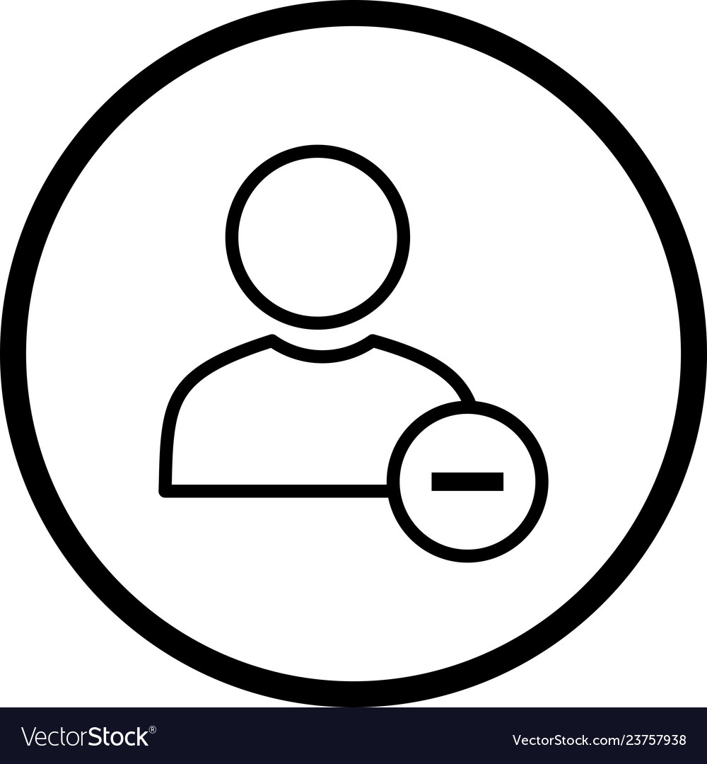 Block user icon Royalty Free Vector Image - VectorStock