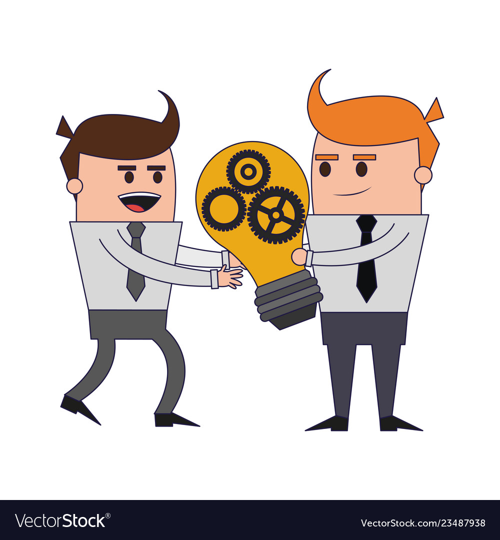 Business teamwork cartoon