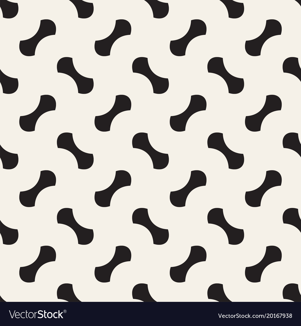 Geometric seamless pattern with curved