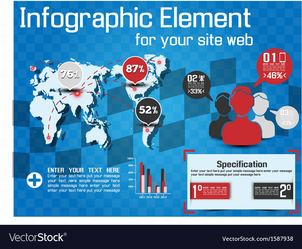 Infographic modern style web element