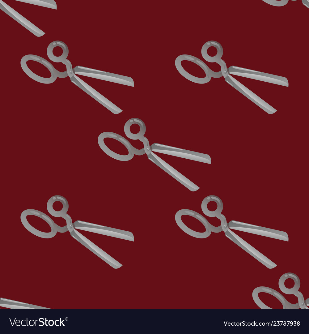 Scissors seamless pattern vector image Scissors seamless pattern