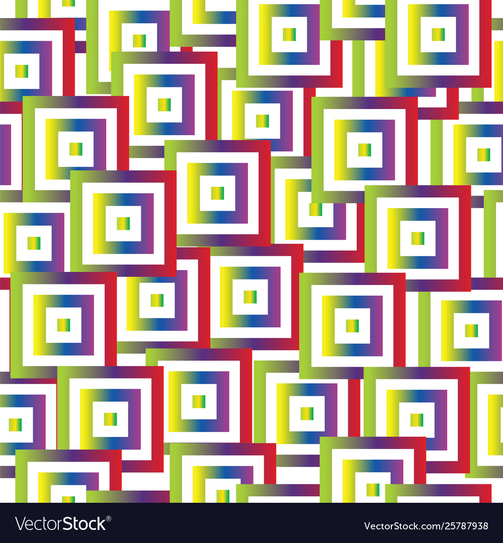 Seamless pattern with abstract colorful squares