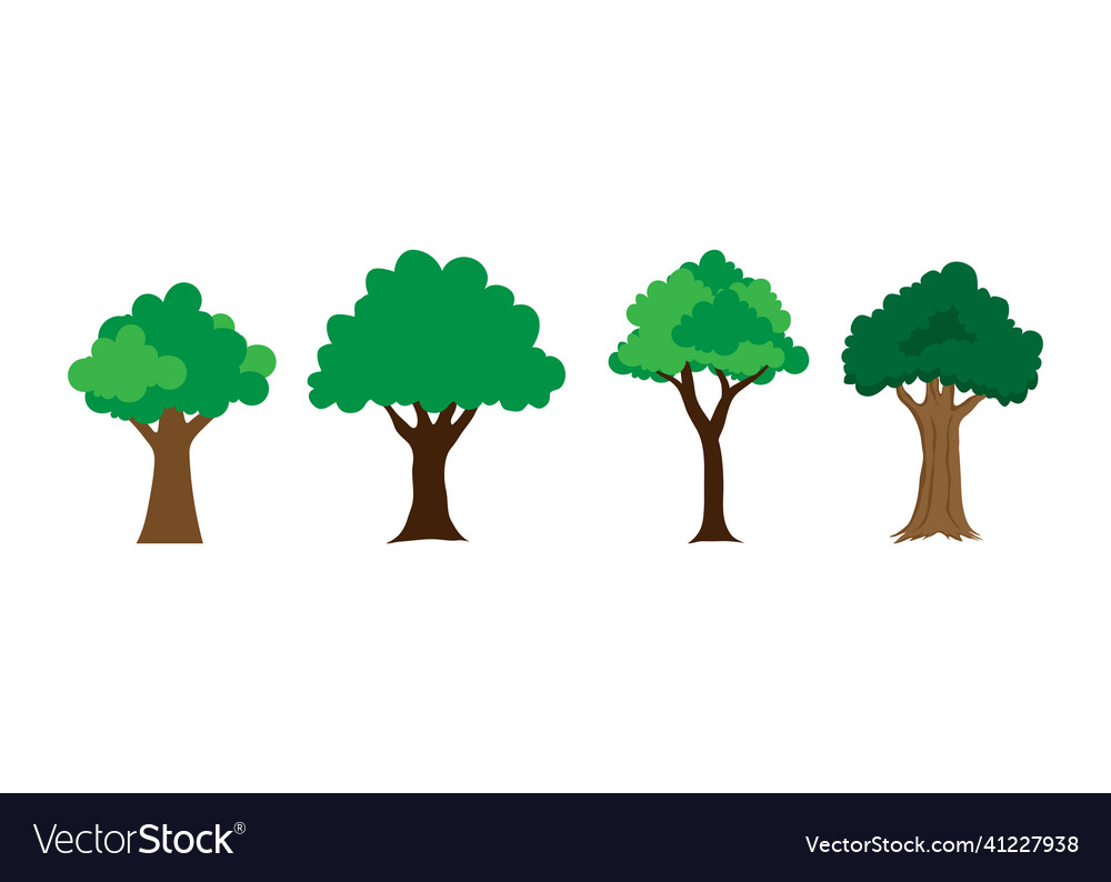 Tree icon design template isolated Vector Image Tree icon design template isolated