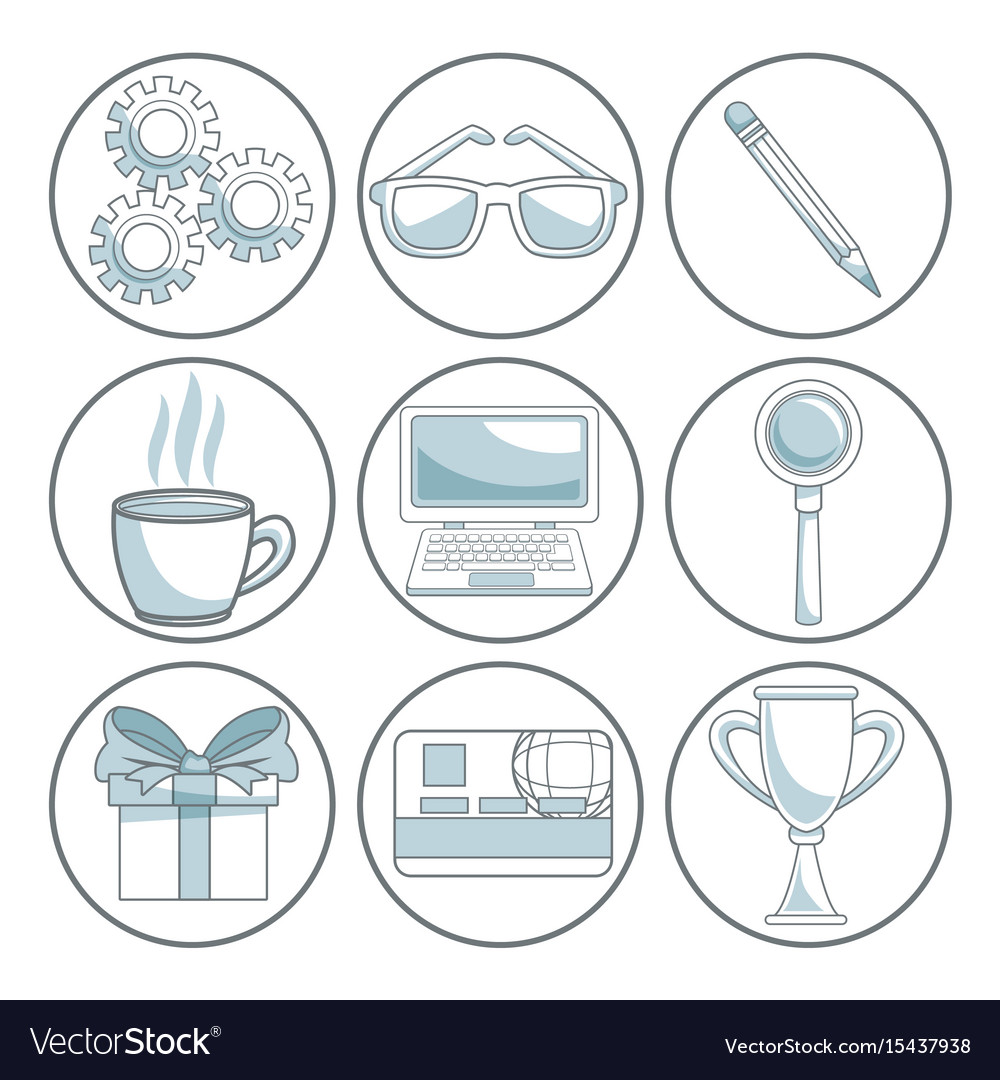 White background with color sections of circular