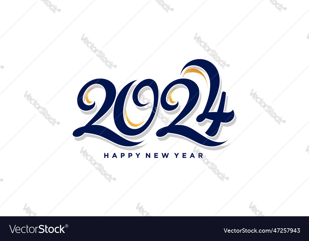 2024 logo design with modern unique and creative Vector Image