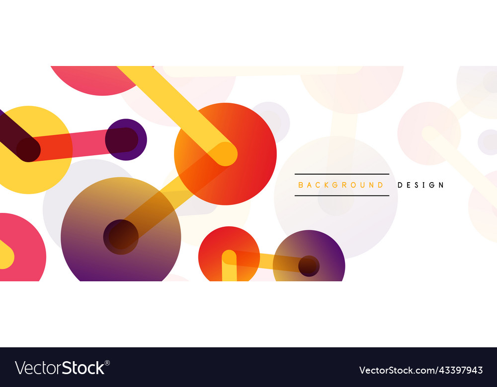 Abstract background round dots connected by lines