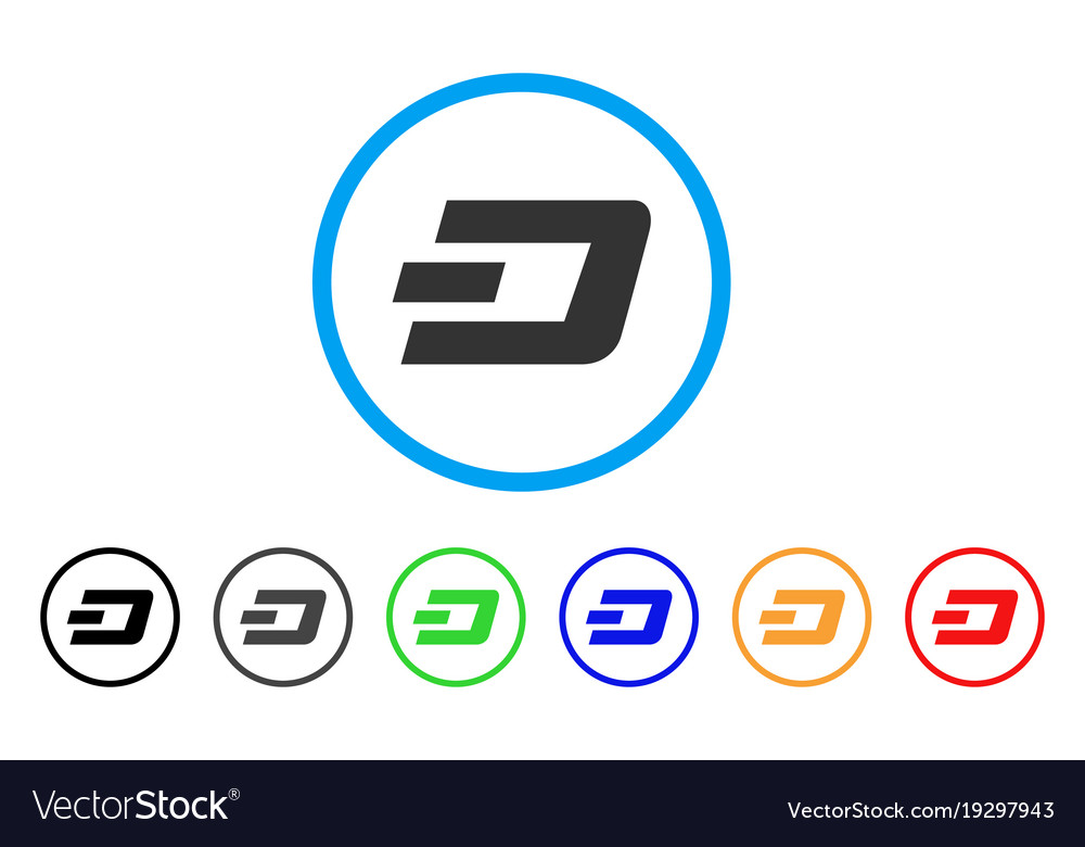 Dash currency rounded icon