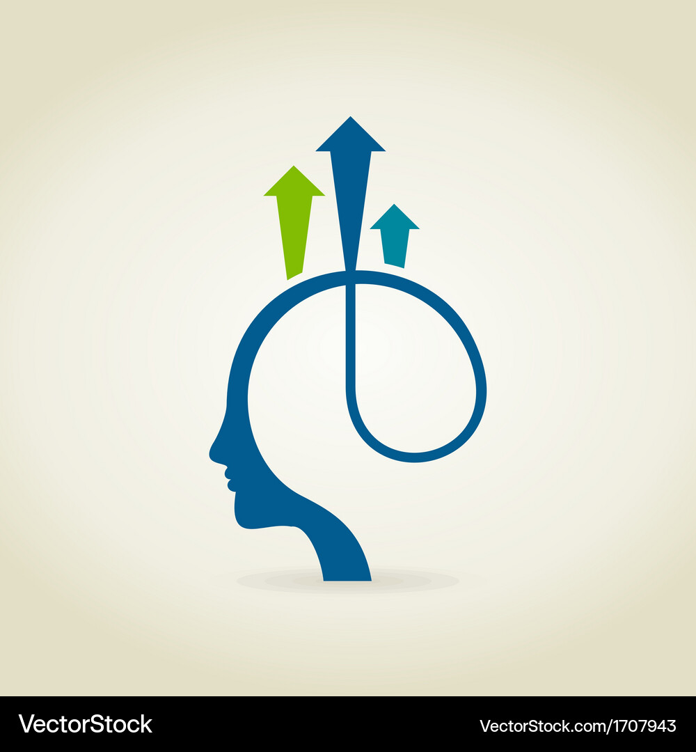 Head arrow2 Royalty Free Vector Image - VectorStock