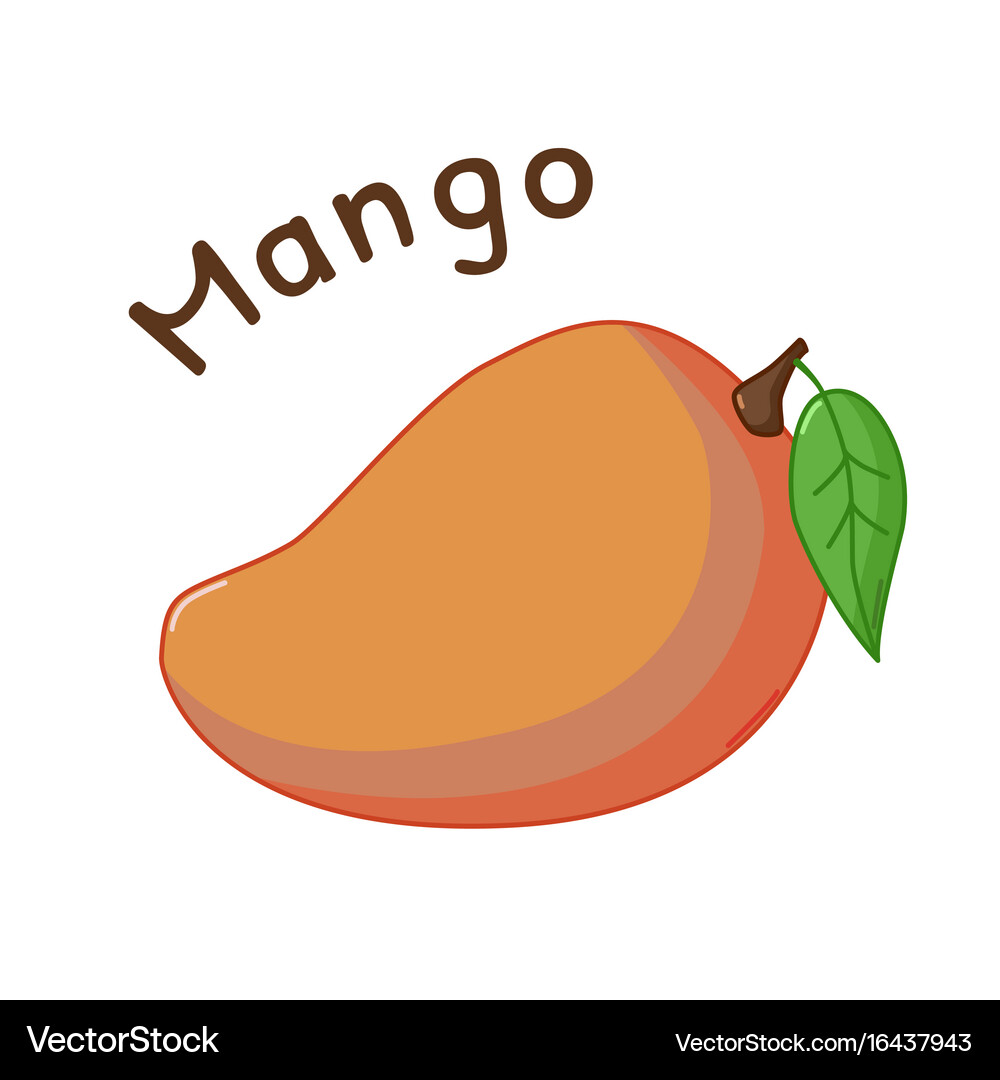 Isolated mango icon Royalty Free Vector Image - VectorStock