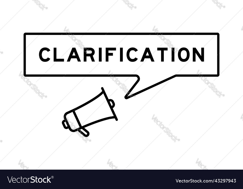 Megaphone icon with speech bubble in word