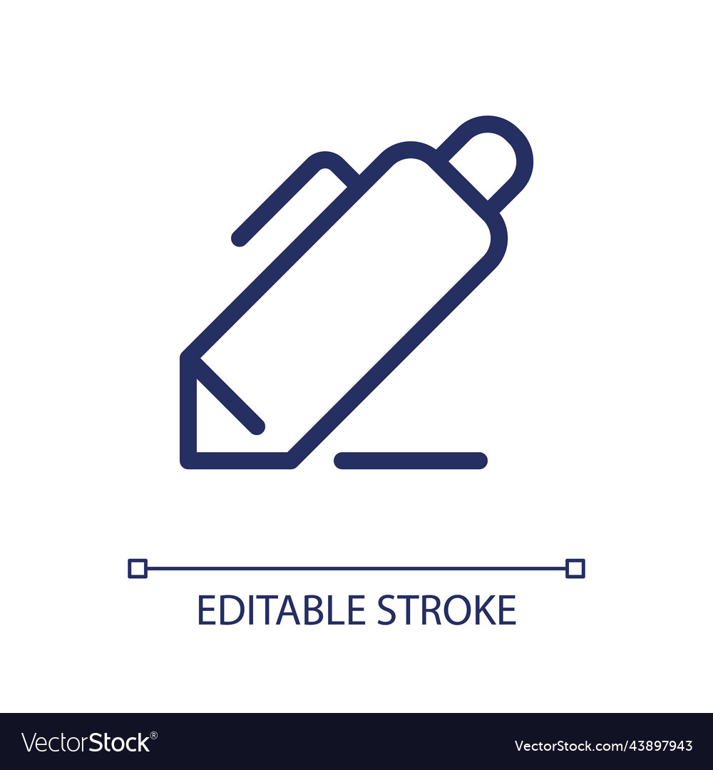 Note-taking pixel perfect linear ui icon vector image Note-taking pixel perfect linear ui icon