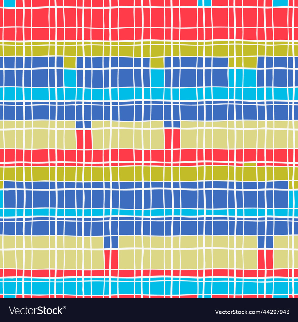 Seamless pattern with hand drawn dynamic multi