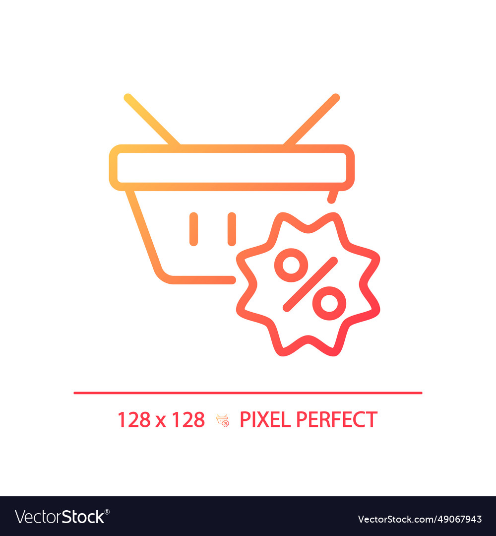 Simple thin linear gradient electronics discount vector image Simple thin linear gradient electronics discount