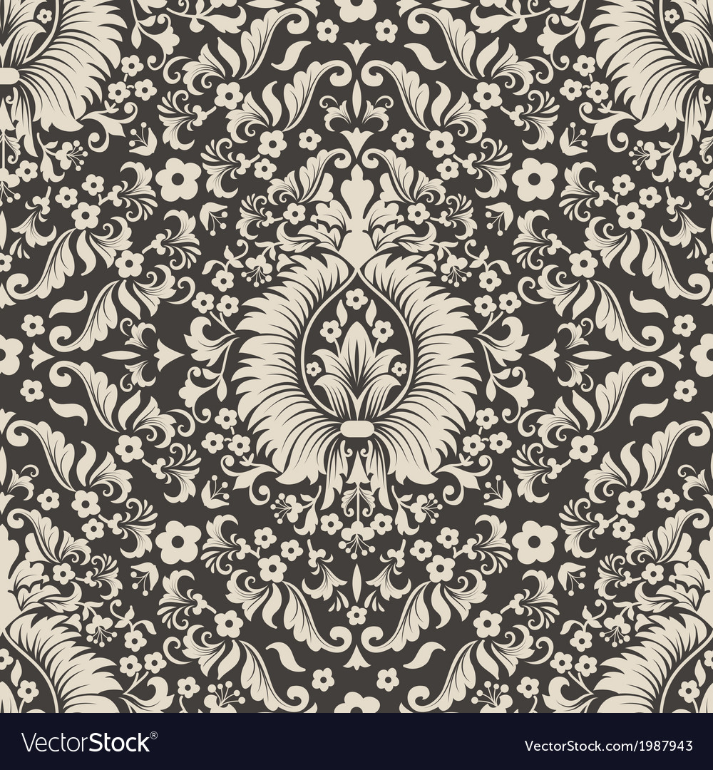 Vintage damask seamless pattern element