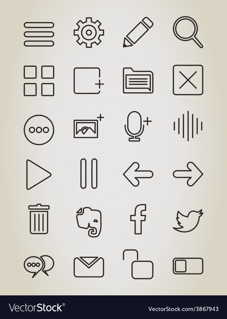 Web outline icon