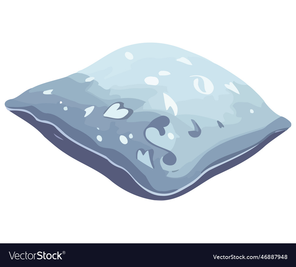 Blue pillow design