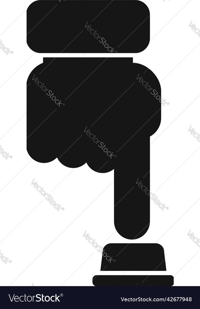 Button control icon simple work remote Royalty Free Vector