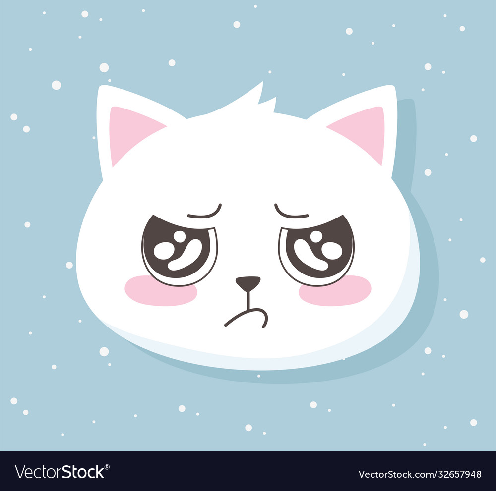 pink cat head with angry face with revenge Stock Vector Image & Art - Alamy