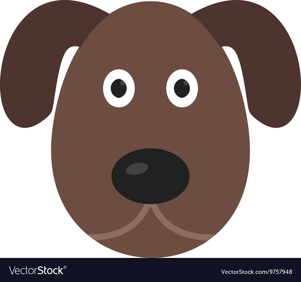 Dog face Royalty Free Vector Image - VectorStock