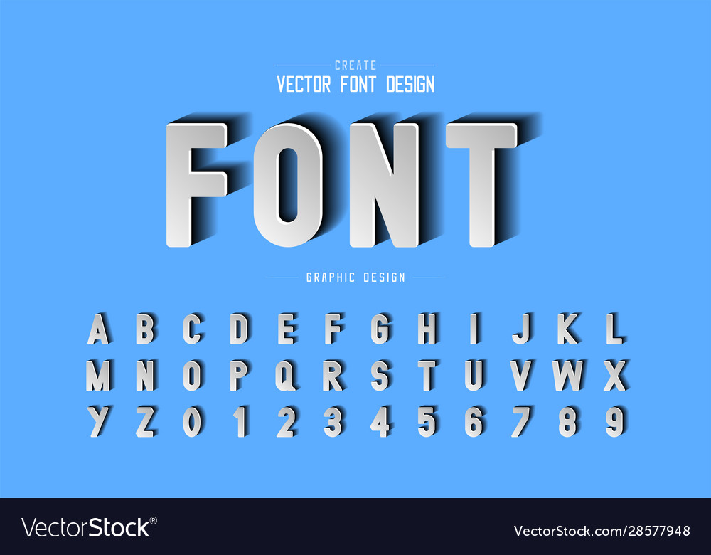 Font paper cut and alphabet script style vector image Font paper cut and alphabet script style