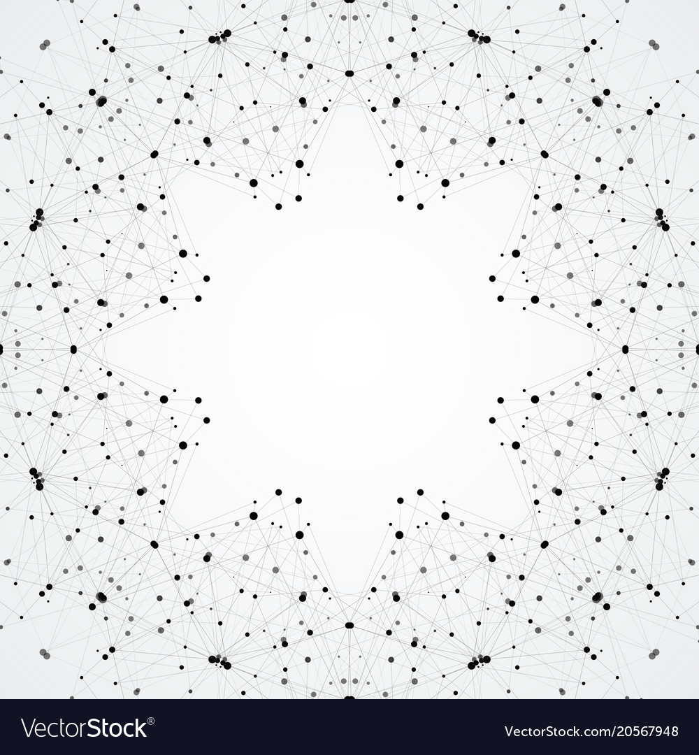 Modern connected background with lines and dots