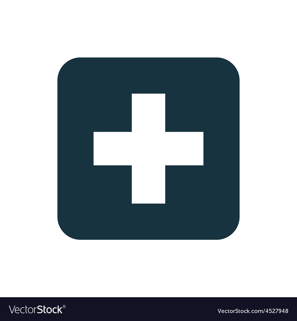 Plus icon rounded squares button