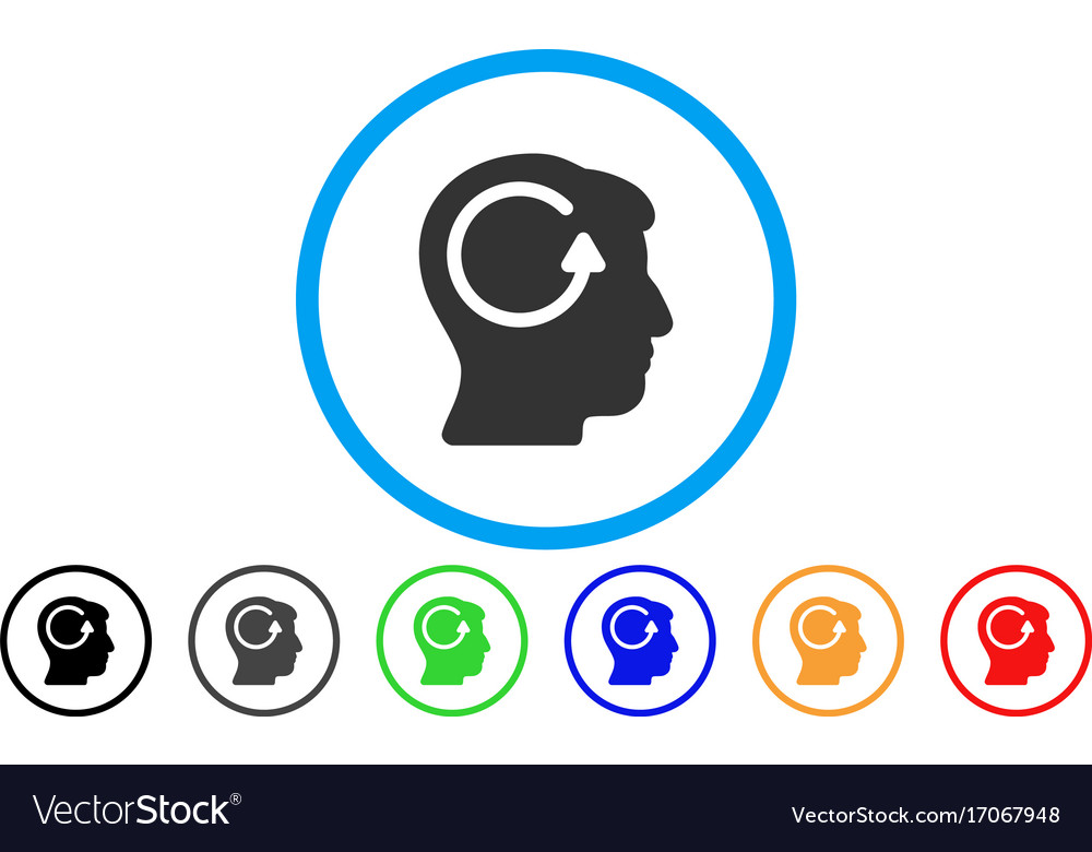 Refresh head memory rounded icon