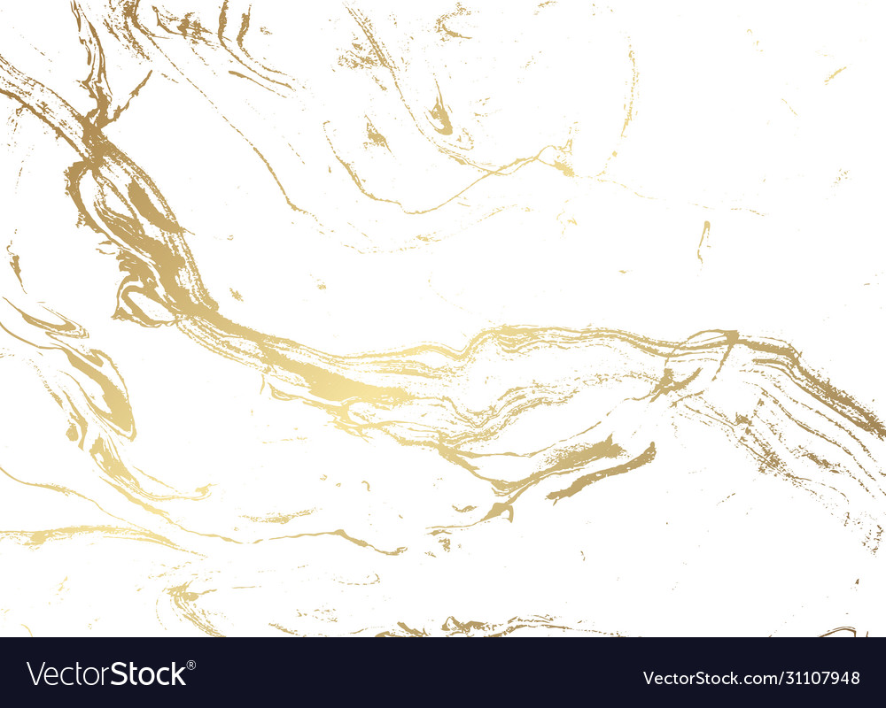White and gold marble pattern Royalty Free Vector Image