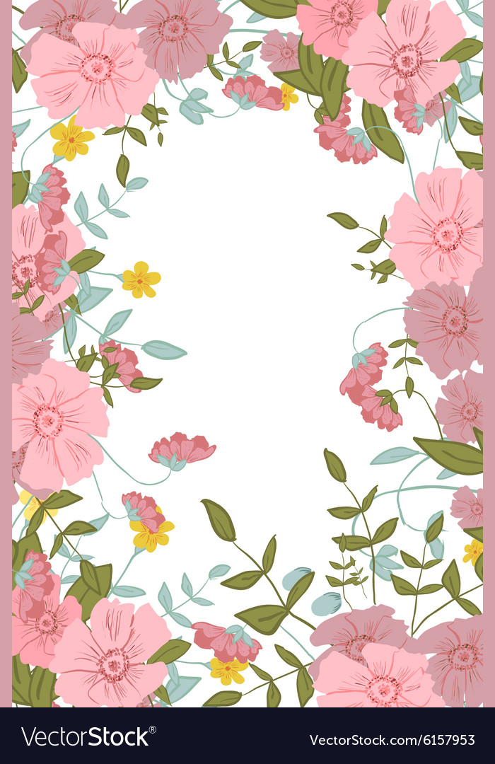Abstract floral composition with large and small