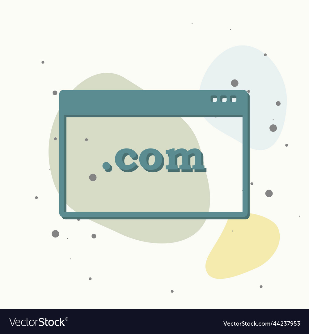 Browser window icon on multicolored background vector image Browser window icon on multicolored background