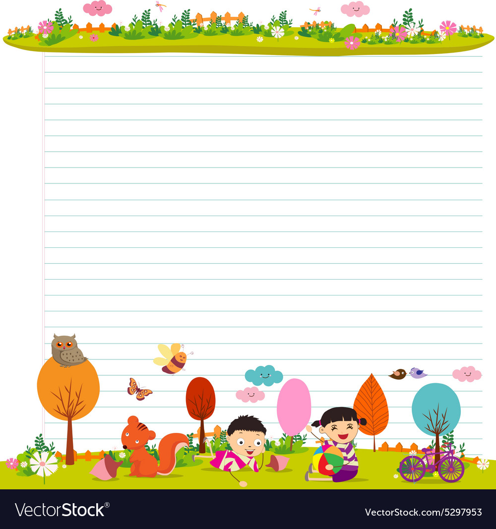 Design elements for notebook diary goodbye summer