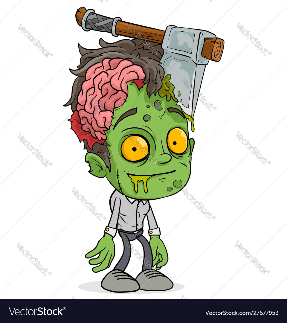 lustige grüne Zombie Boy