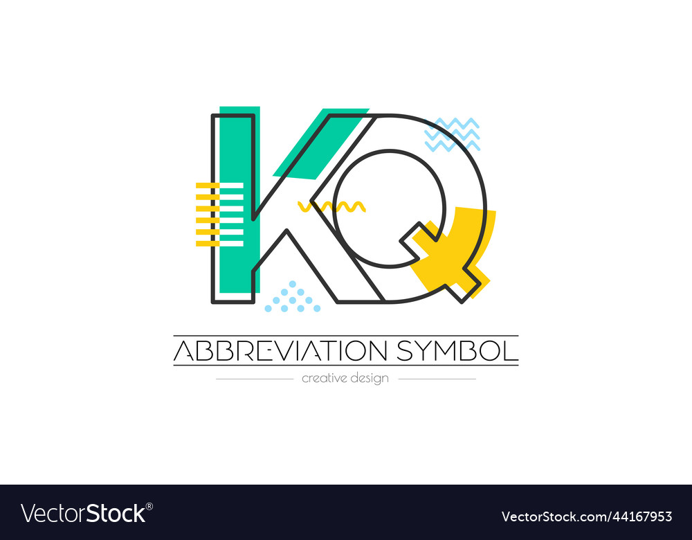 Letters k and q merging of two initials