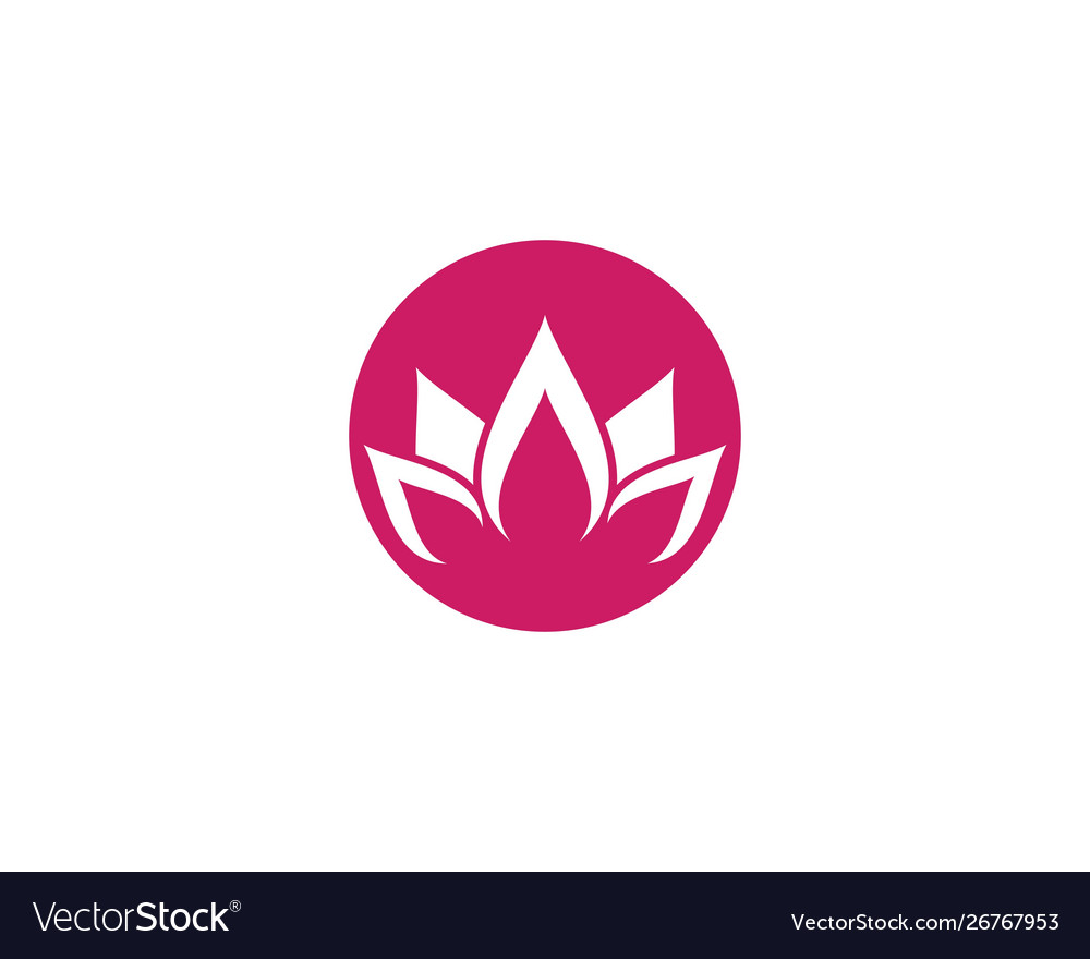 Lotus Blumen Logo Vorlage