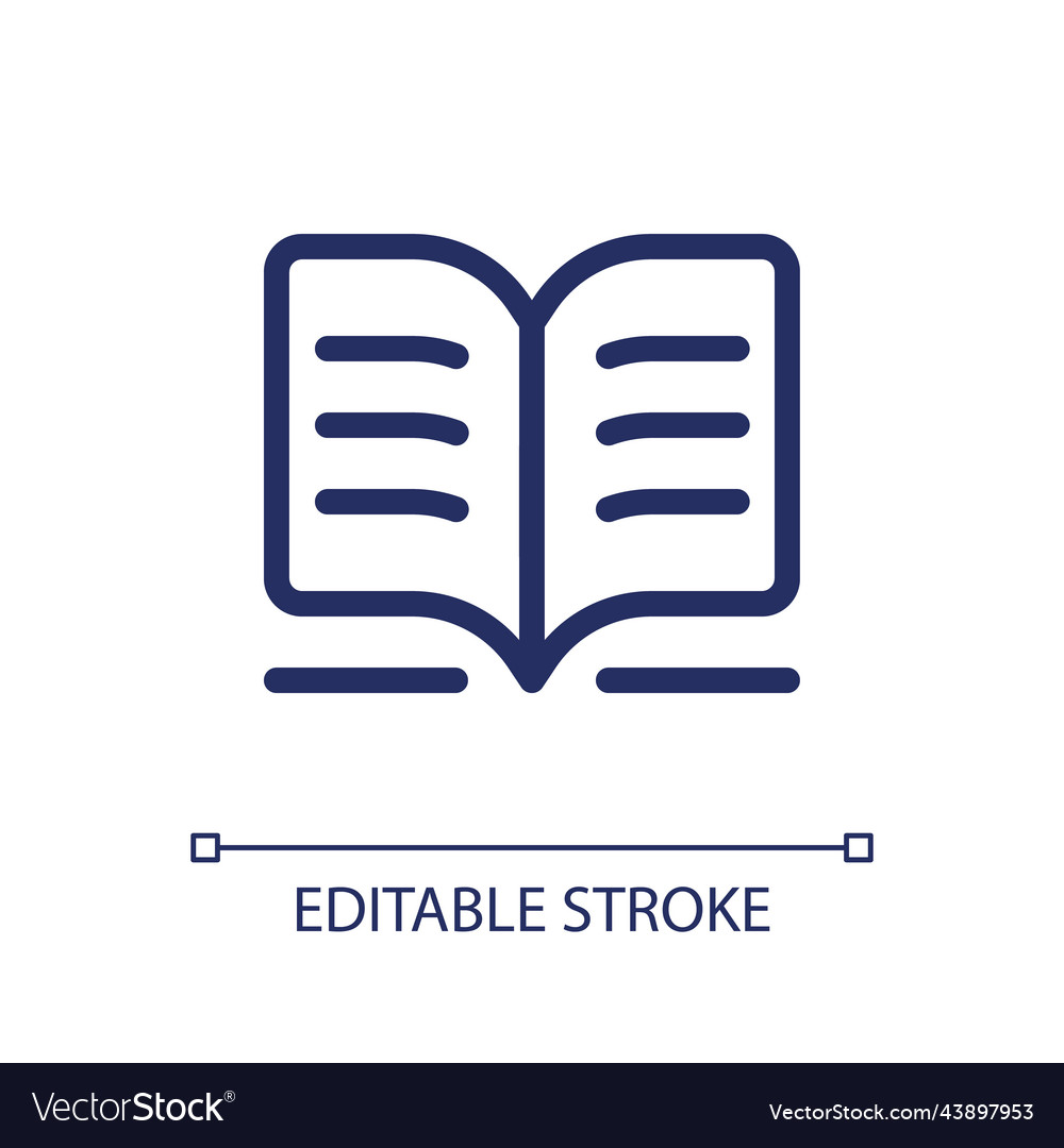 Public library pixel perfect linear ui icon vector image Public library pixel perfect linear ui icon