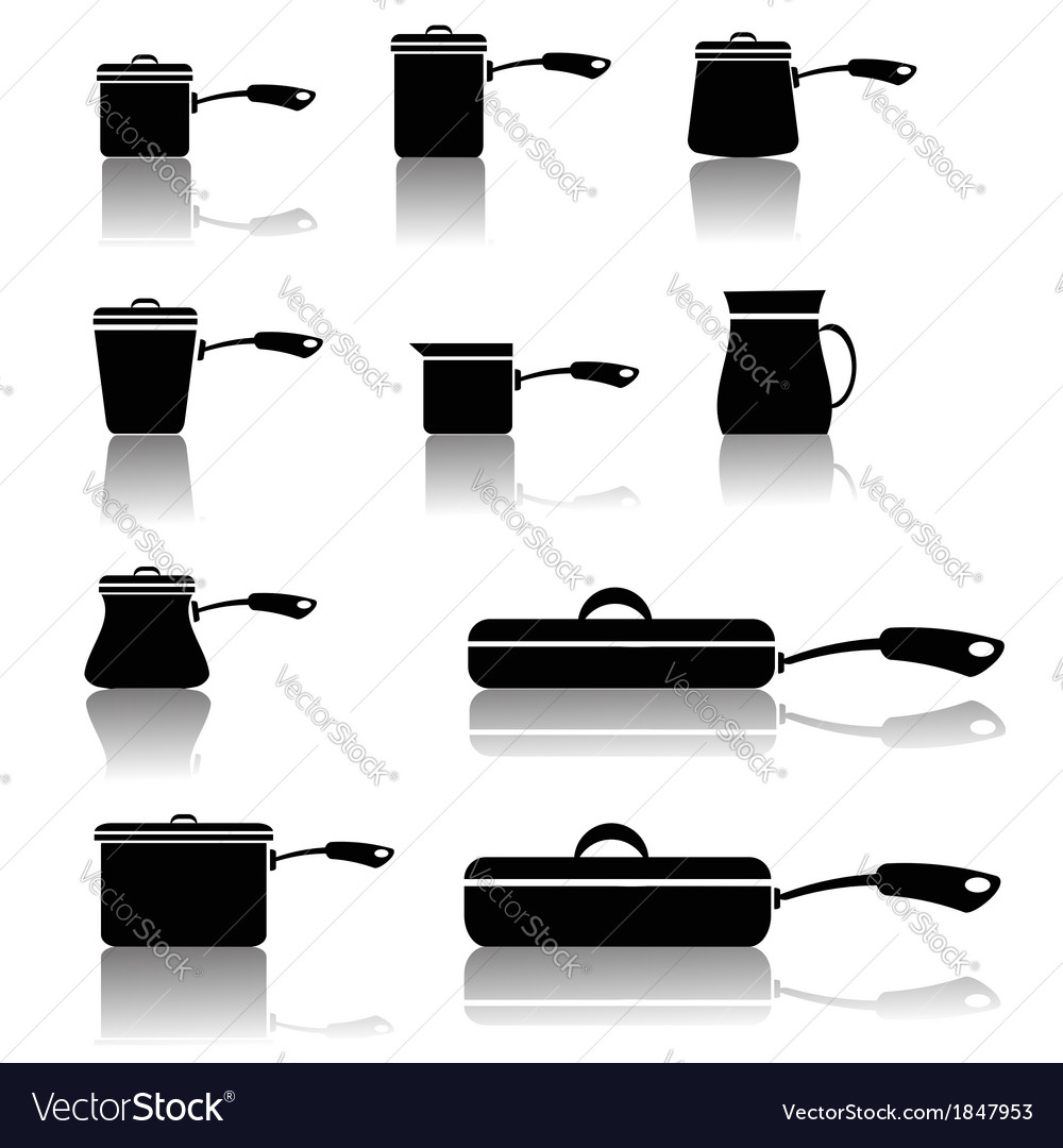 Set of pots and pans