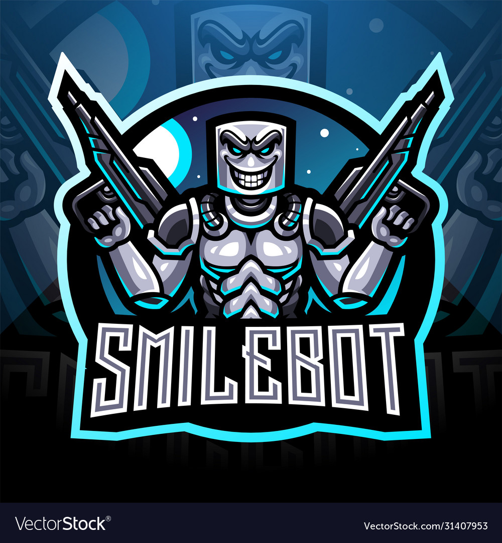 Premium Vector  Robot gamer mascot esport logo