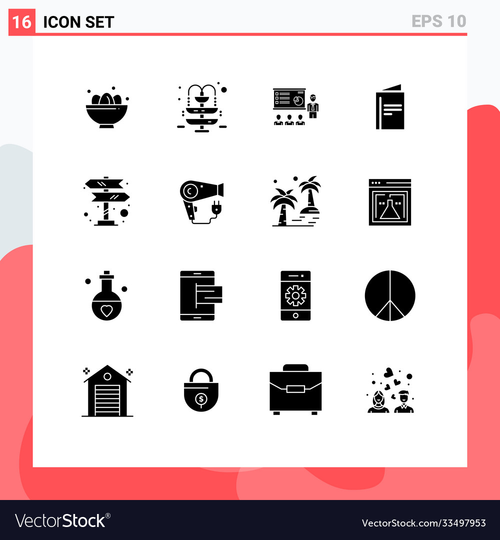 User interface pack 16 basic solid glyphs