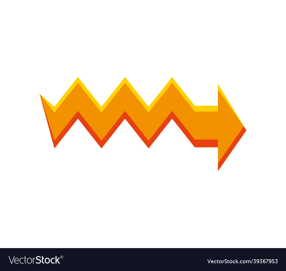 Zig zag arrow
