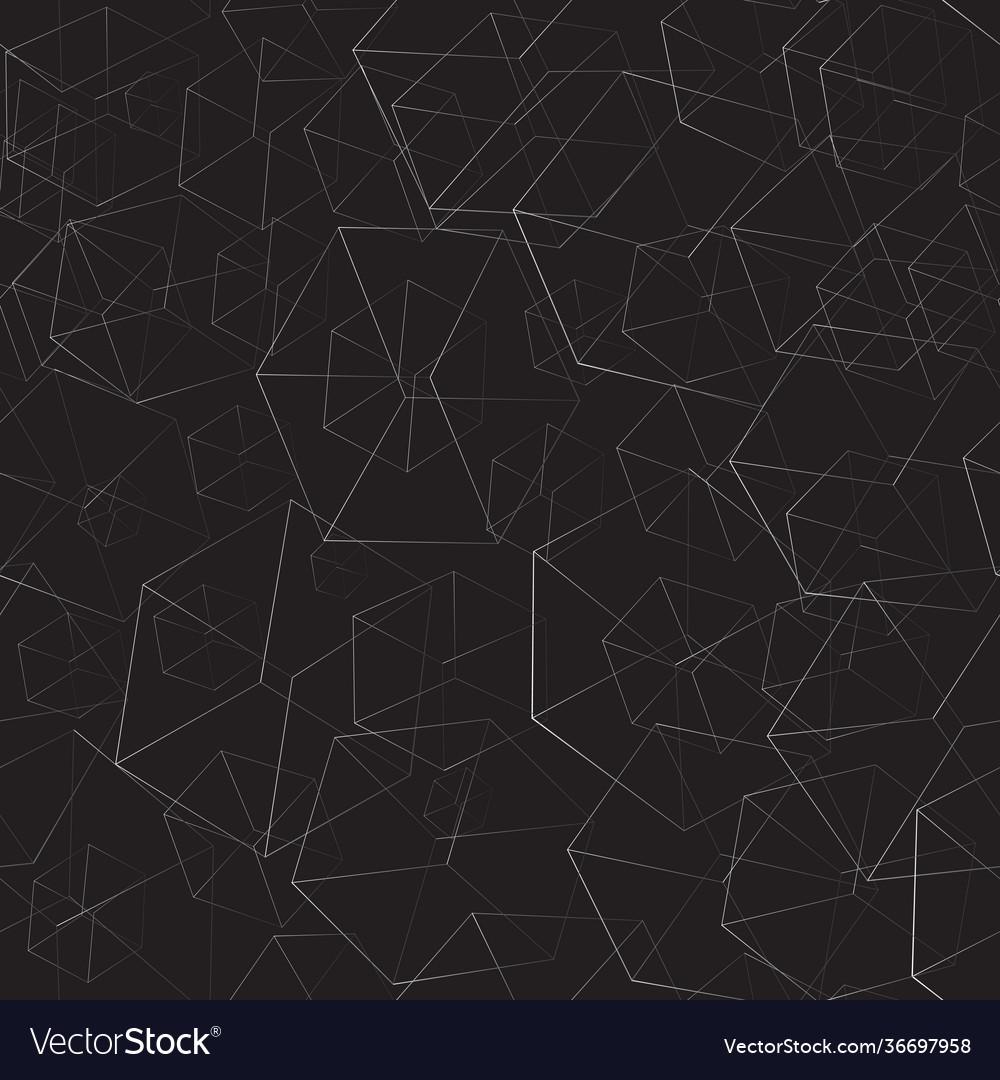 Abstract seamless cubes background vector image Abstract seamless cubes background