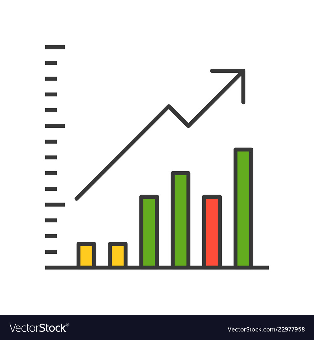 bar chart arrow icon