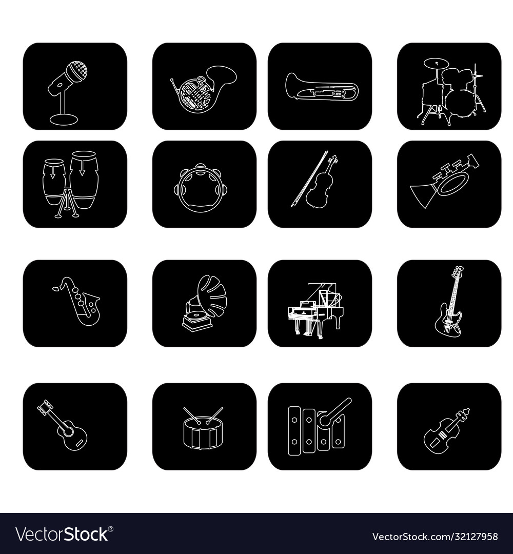 Collection icons for web design isolated on white