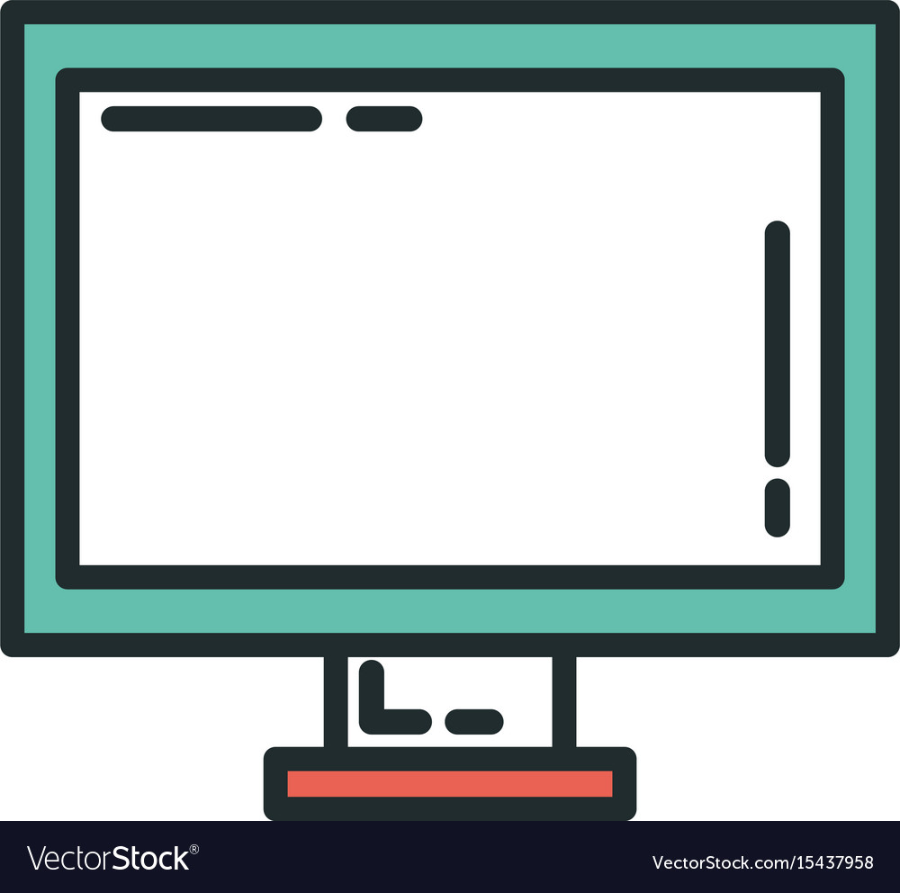 Computer desktop isolated icon