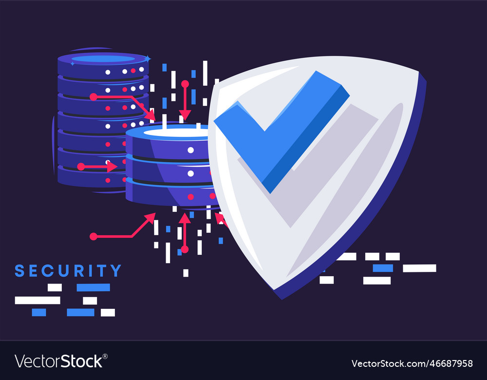Datenschutzscheiben zur Speicherung von Informat vector image Datenschutzscheiben zur Speicherung von Informat