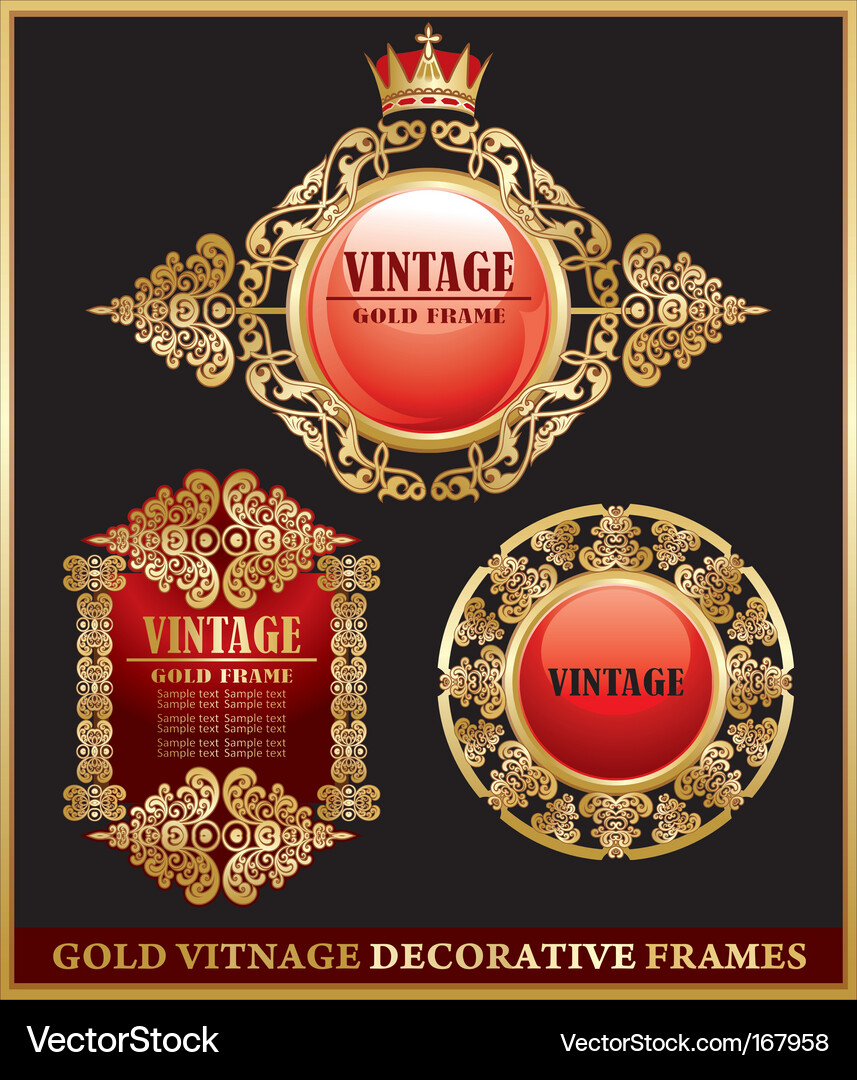 Decorative frames Royalty Free Vector Image - VectorStock