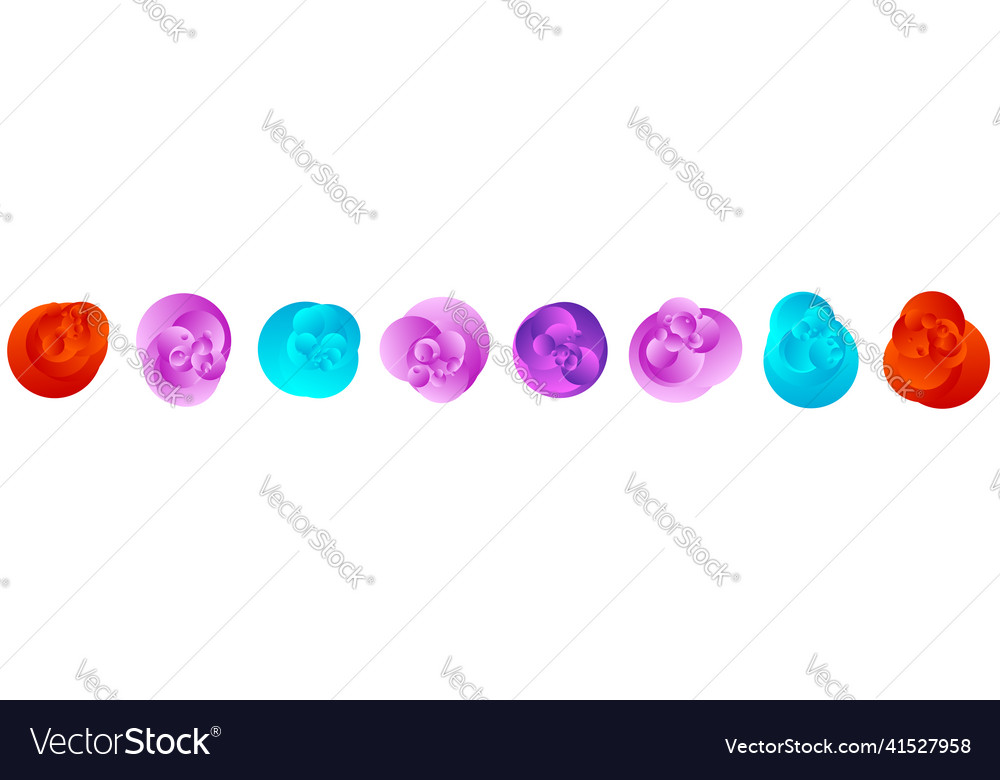 Geometric circle design shape with random shaded