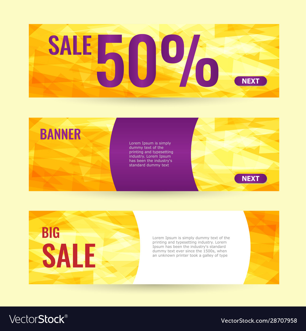 Horizontal summer web banner big sale