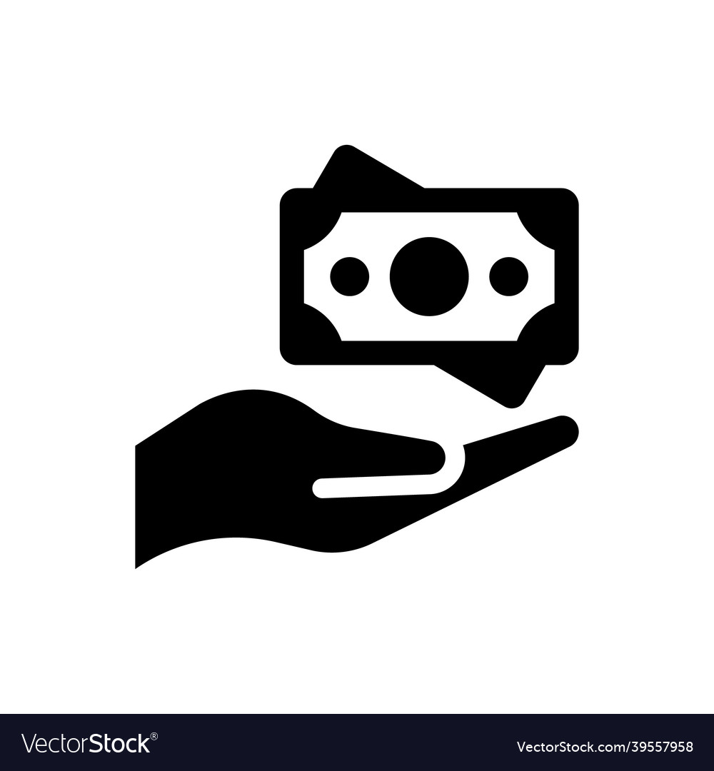 Lending money icon Royalty Free Vector Image - VectorStock